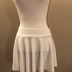 White Skater Skirt